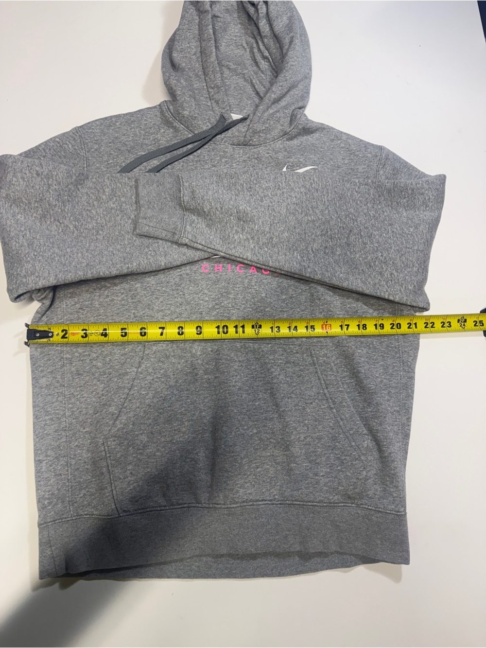 Nike Gray Hoodie with Green & Purple Tournament Graphic - Picture 4 of 7